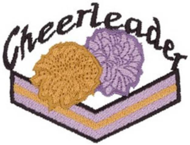 Picture of Cheerleader Design Machine Embroidery Design