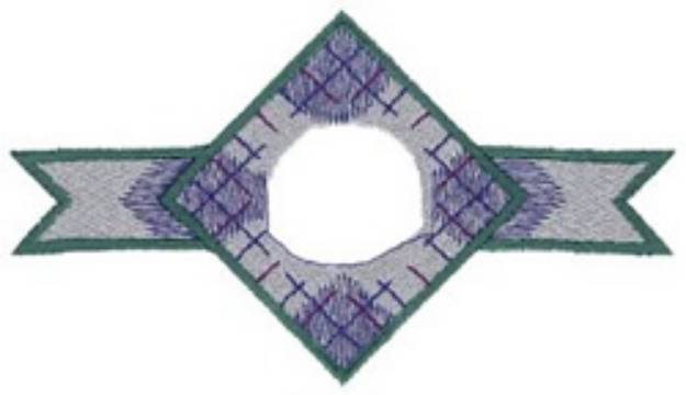 Picture of Diamond Name Drop Machine Embroidery Design