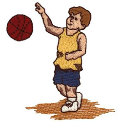 Basketball Boy Machine Embroidery Design