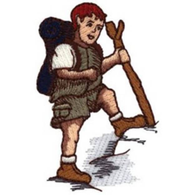 Picture of Hiker Boy Machine Embroidery Design