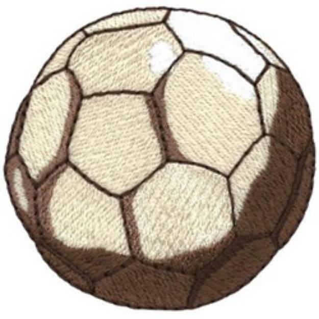 Picture of Soccer Ball Machine Embroidery Design