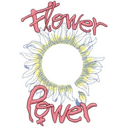 Daisy Flower Power Machine Embroidery Design