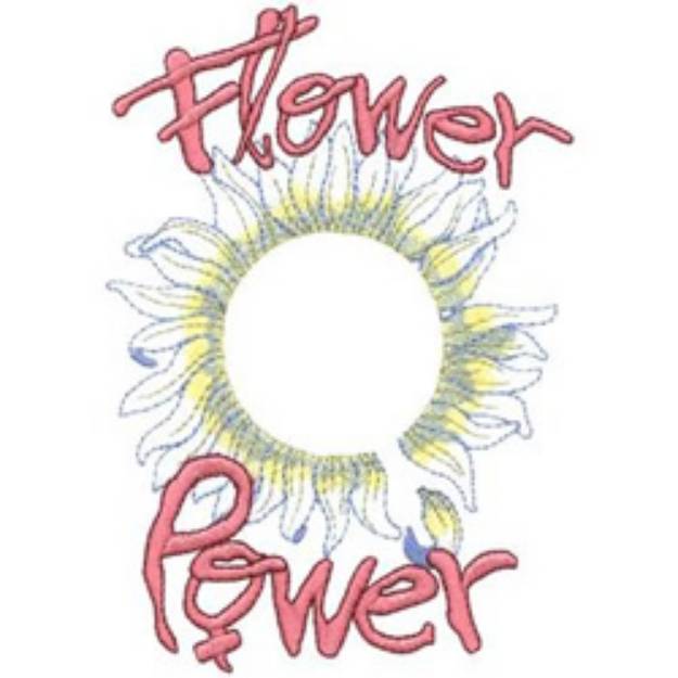Picture of Daisy Flower Power Machine Embroidery Design