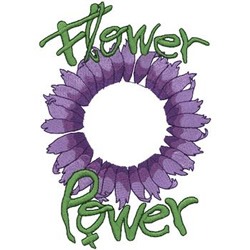 Aster Flower Power Machine Embroidery Design