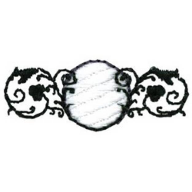 Picture of Golf Ball Crest Machine Embroidery Design