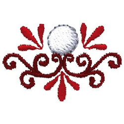 Golf Scroll Machine Embroidery Design