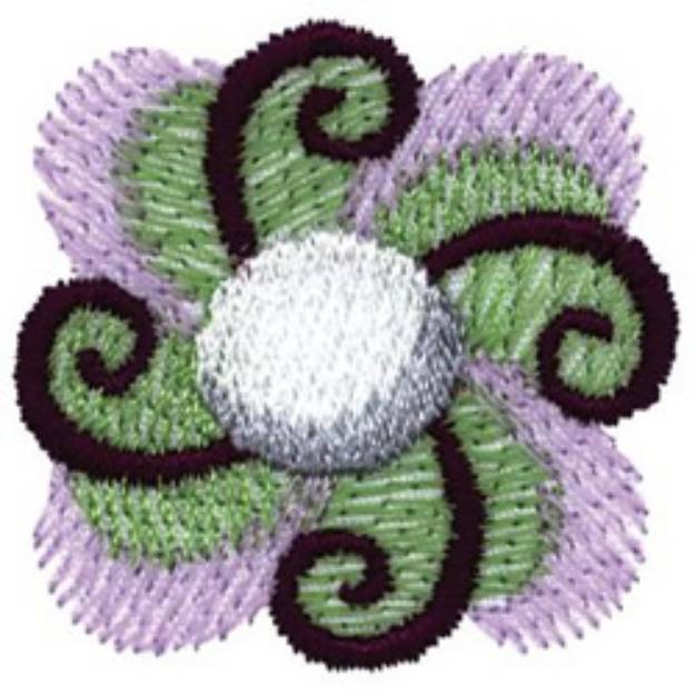 Picture of Golf Ball Swirls Machine Embroidery Design