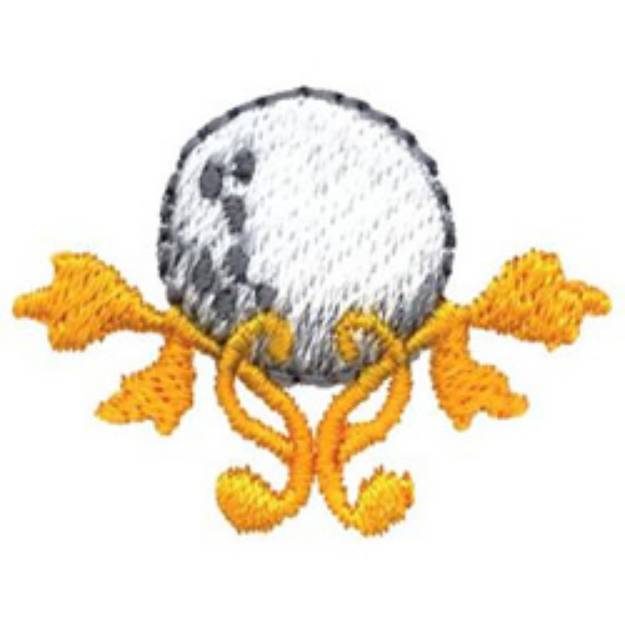 Picture of Golf Scroll Machine Embroidery Design