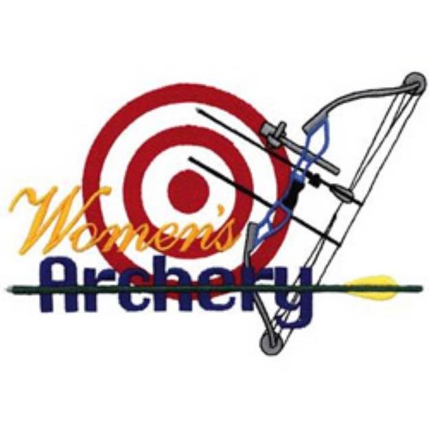 Picture of Womens Archery Machine Embroidery Design
