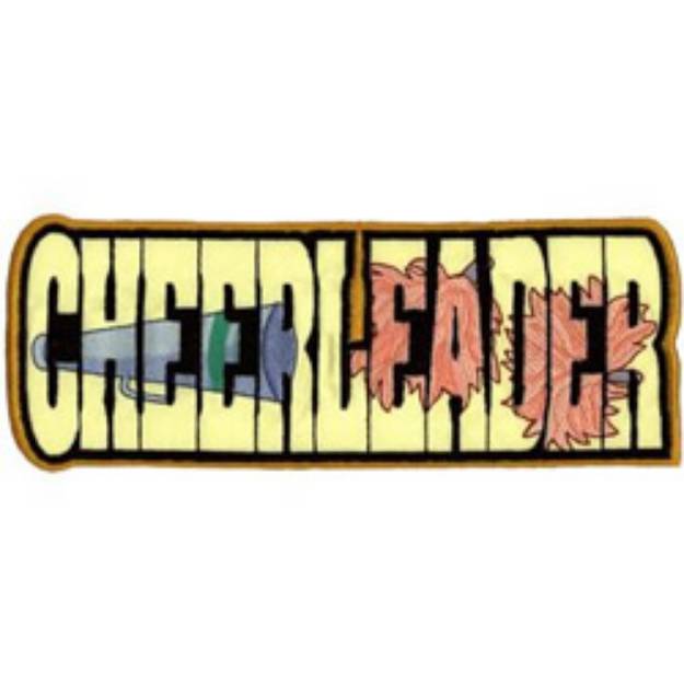 Picture of Cheerleader Applique Machine Embroidery Design