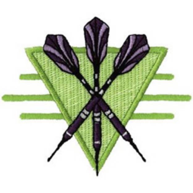 Picture of Darts Logo Machine Embroidery Design