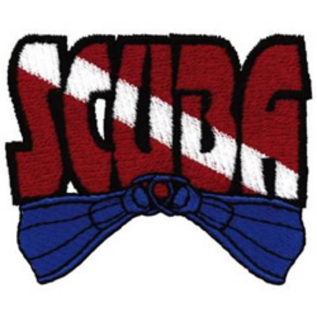 Picture of Scuba Logo Machine Embroidery Design