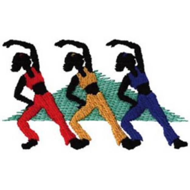 Picture of Aerobics Girls Machine Embroidery Design