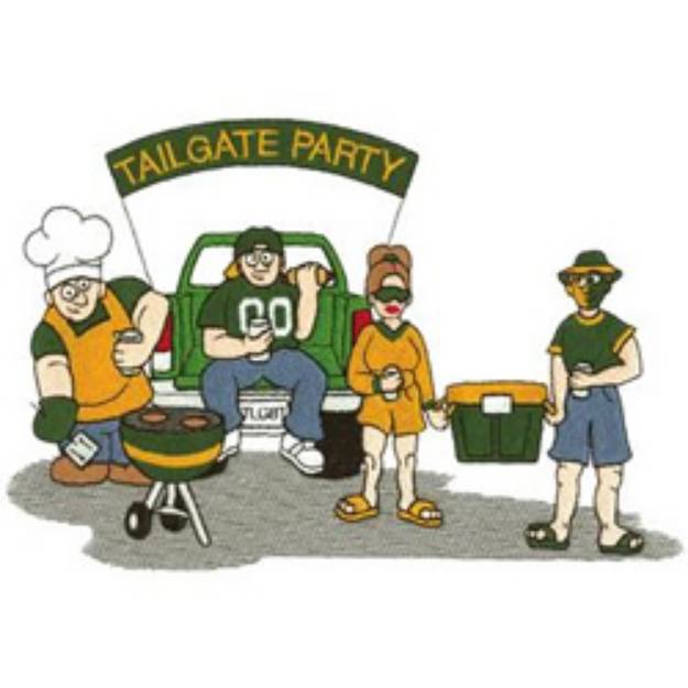 Picture of Tailgate Party Machine Embroidery Design