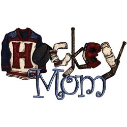 Hockey Mom Machine Embroidery Design