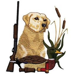 Hunting Lab Machine Embroidery Design
