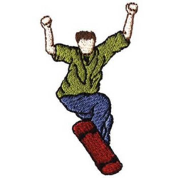 Picture of Extreme Skateboarder Machine Embroidery Design