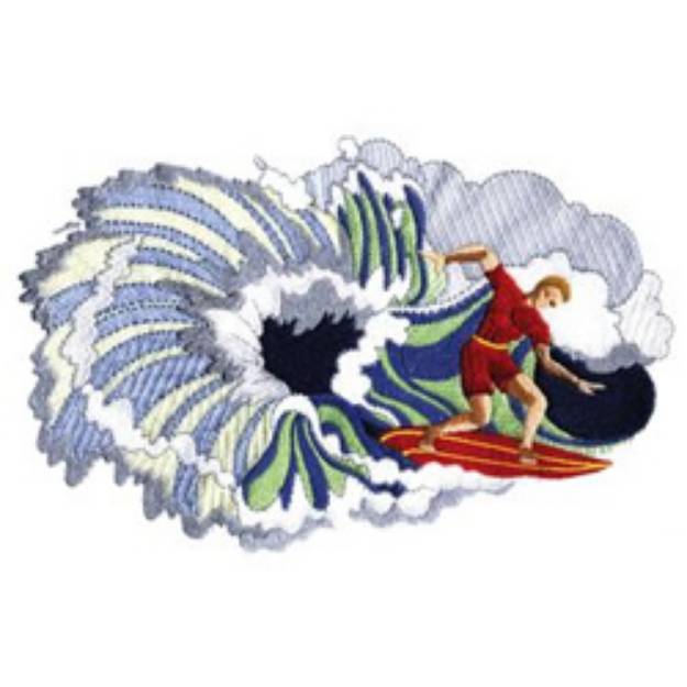 Picture of Big Wave Machine Embroidery Design