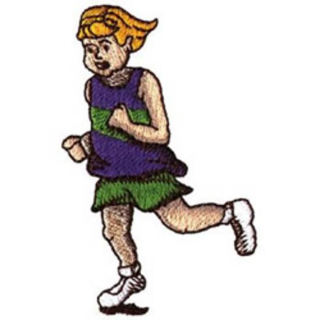 Picture of Track Girl Machine Embroidery Design