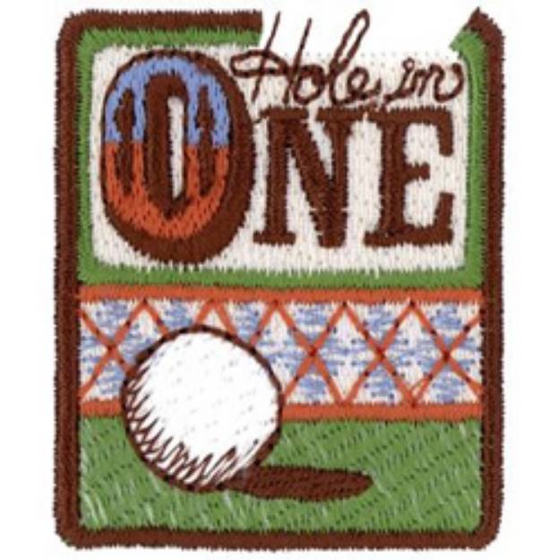 Picture of Hole In One Machine Embroidery Design