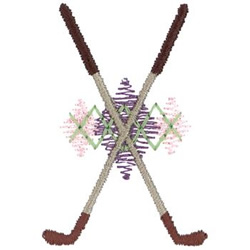 Crossed Irons Machine Embroidery Design
