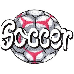 Soccer Machine Embroidery Design