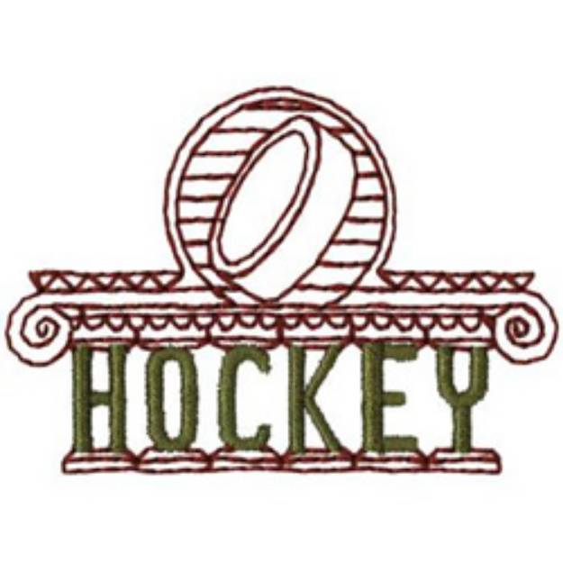 Picture of Olympic Hockey Machine Embroidery Design