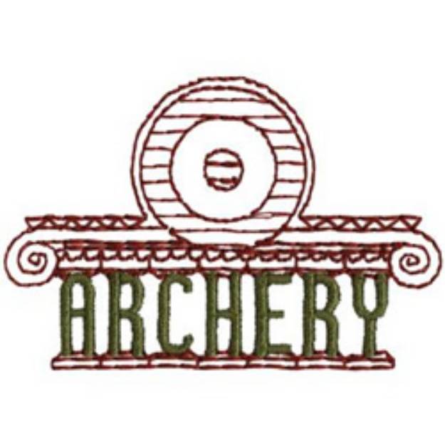 Picture of Olympic Archery Machine Embroidery Design