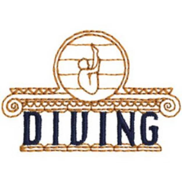 Picture of Olympic Diving Machine Embroidery Design