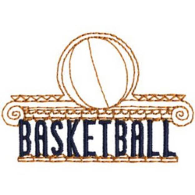 Picture of Olympic Basketball Machine Embroidery Design