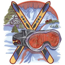 Ski Magic Machine Embroidery Design