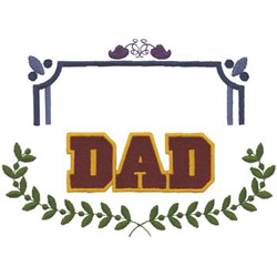 Border Dad Machine Embroidery Design