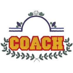 Coach Border Machine Embroidery Design