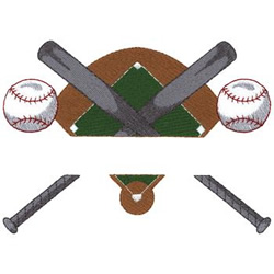 Baseball Name Drop Machine Embroidery Design