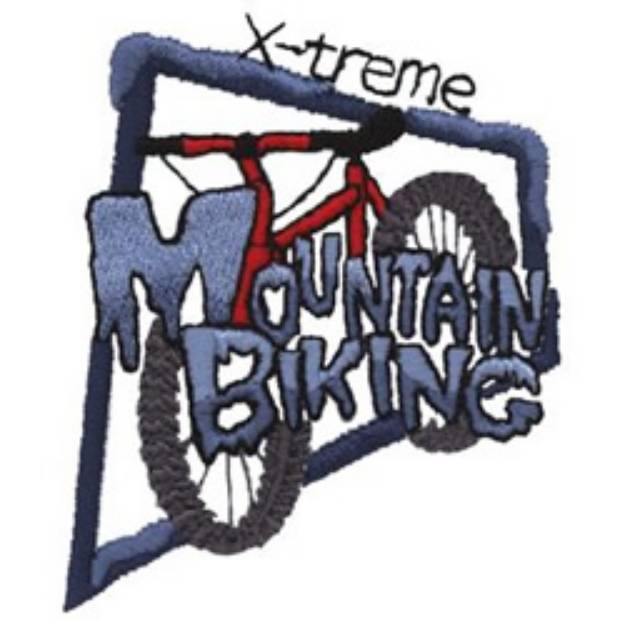 Picture of Mountain Biking Machine Embroidery Design