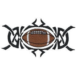 Tribal Football Machine Embroidery Design