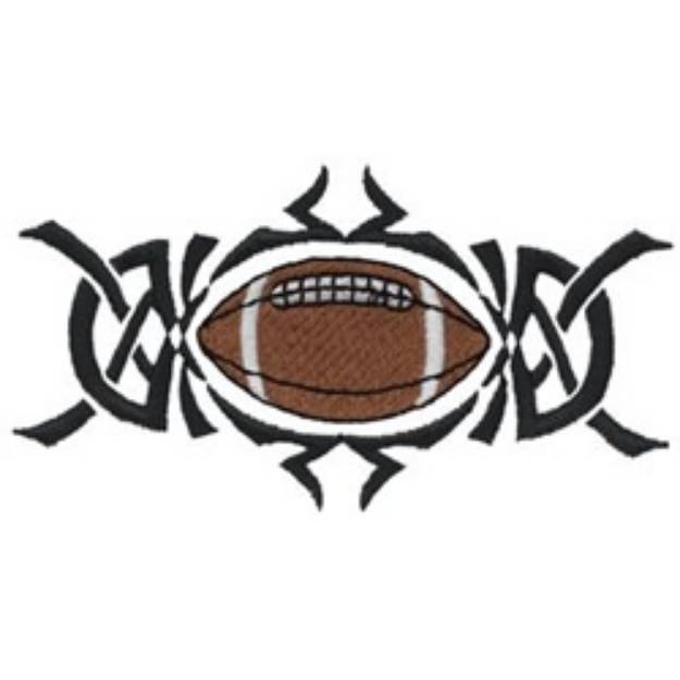 Picture of Tribal Football Machine Embroidery Design