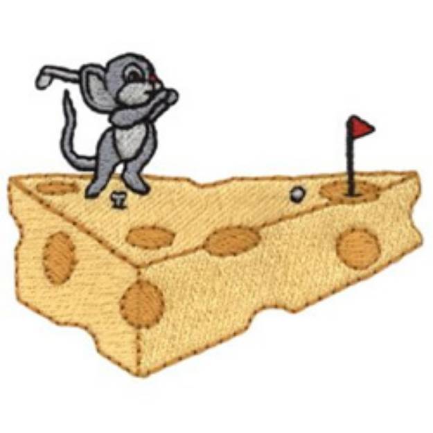 Picture of Golf Mouse Machine Embroidery Design