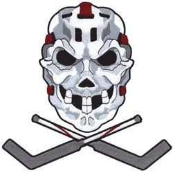Hockey Mask Machine Embroidery Design