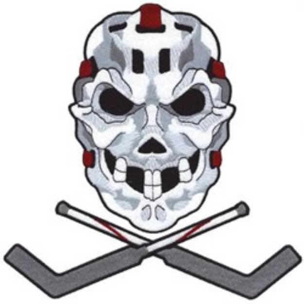 Picture of Hockey Mask Machine Embroidery Design