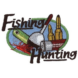 Fishing And Hunting Machine Embroidery Design