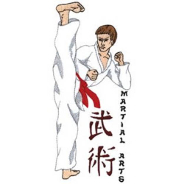 Picture of Mens Martial Arts Machine Embroidery Design