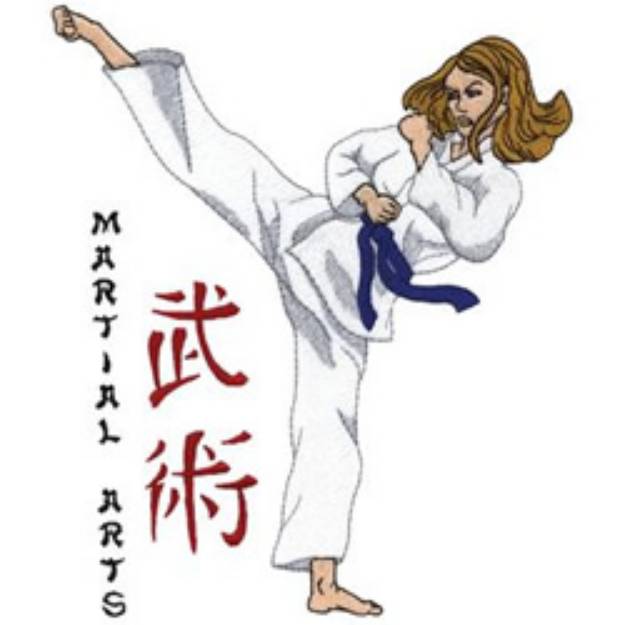 Picture of Womens Martial Arts Machine Embroidery Design