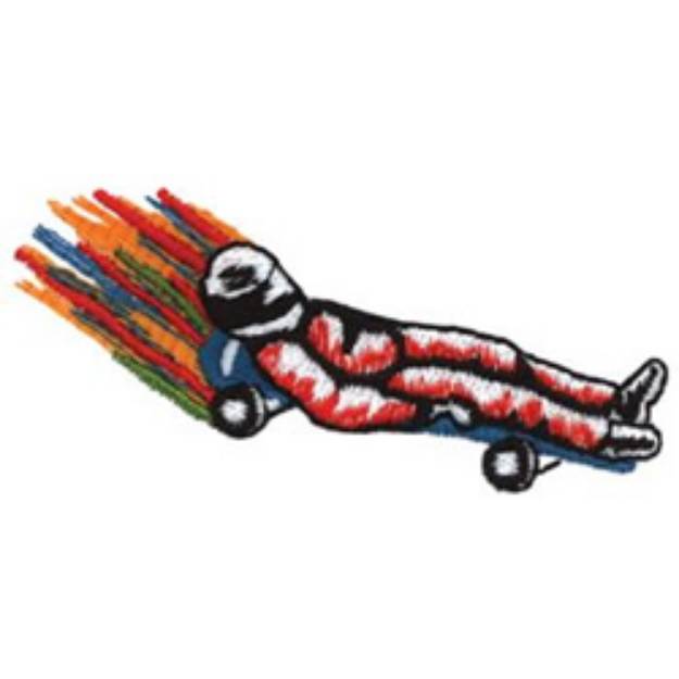 Picture of Street Luge Machine Embroidery Design