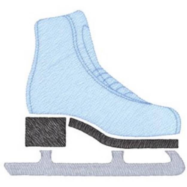 Picture of Ice Skate Machine Embroidery Design