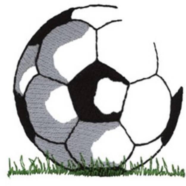 Picture of Soccerball Machine Embroidery Design
