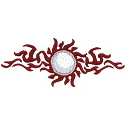 Tribal Golf Ball Machine Embroidery Design