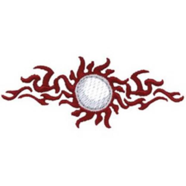 Picture of Tribal Golf Ball Machine Embroidery Design