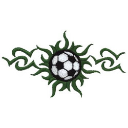 Tribal Soccer Ball Machine Embroidery Design