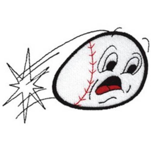 Picture of Cartoon Baseball Machine Embroidery Design